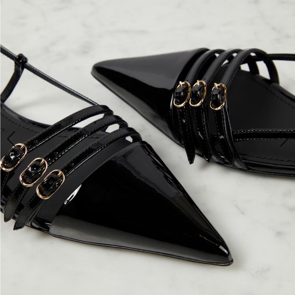 New Dolce & Gabbana Black Patent Leather Flats Size 41/11 - Picture 6 of 7